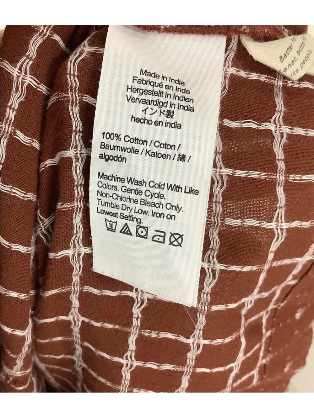 Madewell Sz M 100% Cotton Jacquard Dolman Sleeve Mini Pullover Dress Red - Picture 8 of 8